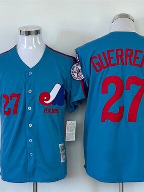 Vladimir Guerrero #27 Montreal Expos Powder Blue Stitched Baseball Jersey